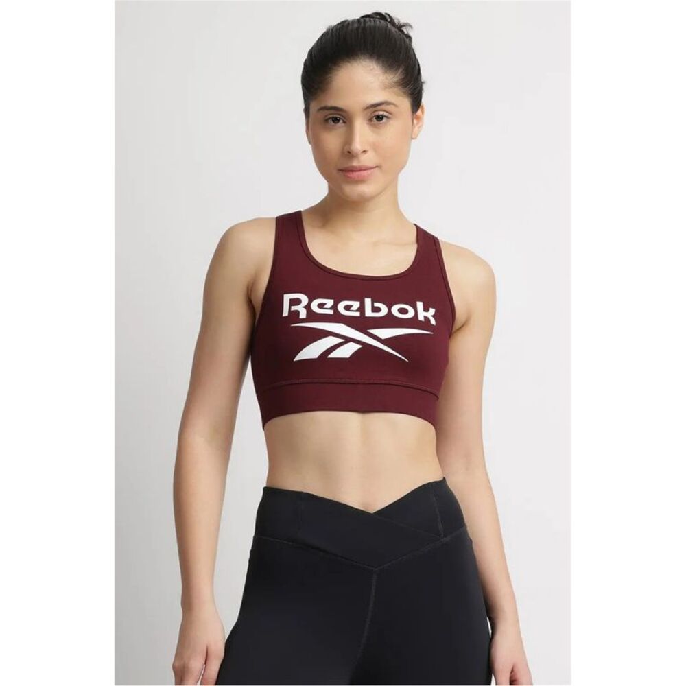 Reebok Womens Plus Size Classic Vector Bralette, PRE